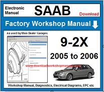 Saab 9-2X workshop service repair manual download